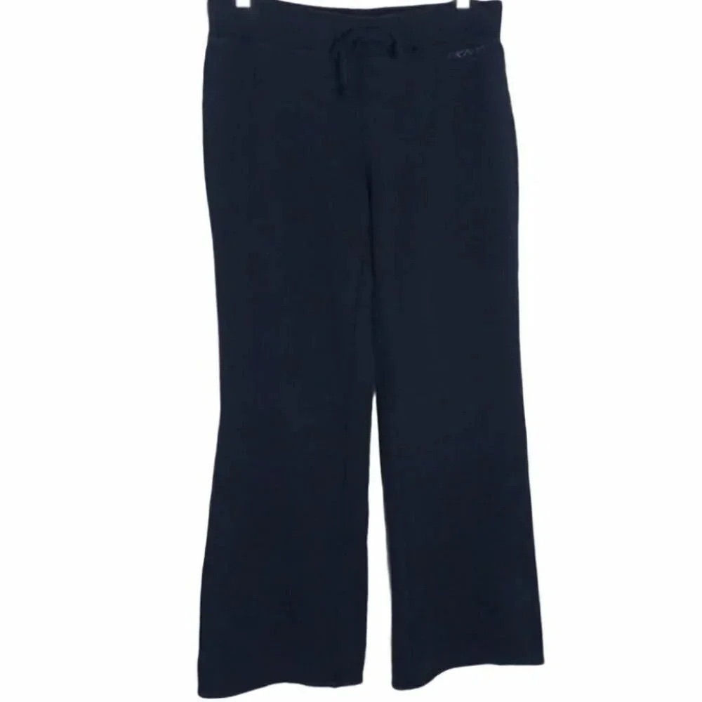 DKNY Sport Black Drawstring Waist Bootcut‎ Yoga Pants Activewear